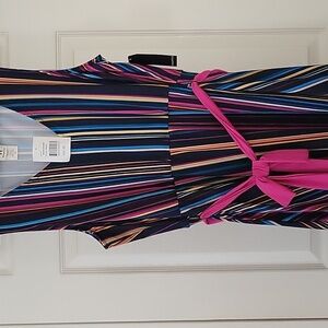 Multicolor Striped Sleeveless Dress